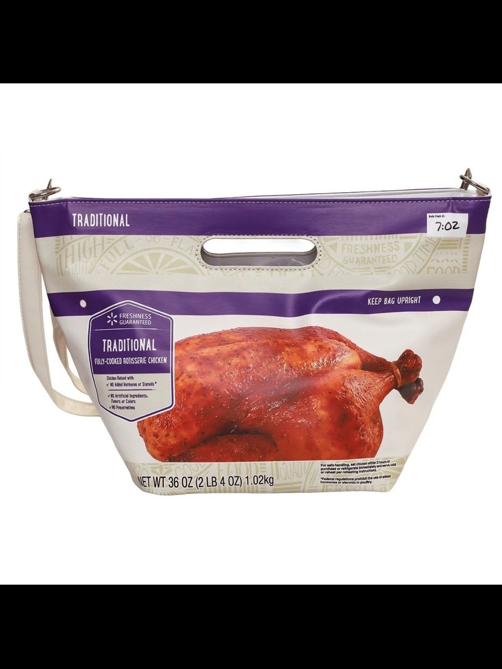 🍗💜 Ltd Edition WALMART Rotisserie Chicken Purse Clutch Bag - Purple